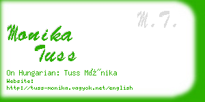 monika tuss business card
